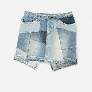 🖤 HYSTERIC GLAMOUR Rare 2000s Kinky Jeans Patchwork Denim skirt